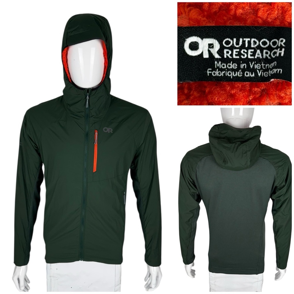 Outdoor Research Mens Medium Deviator Hoodie Gree… - image 1